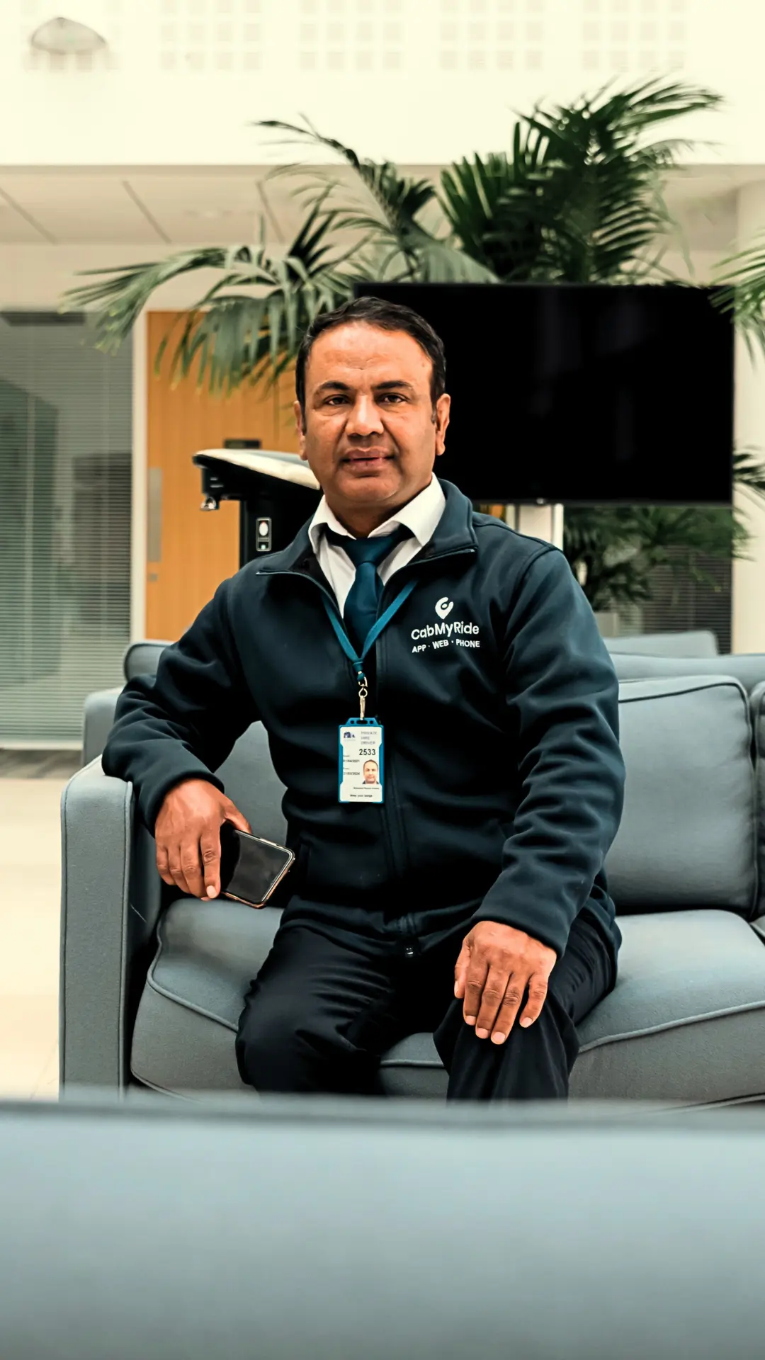 Portrait of experienced driver